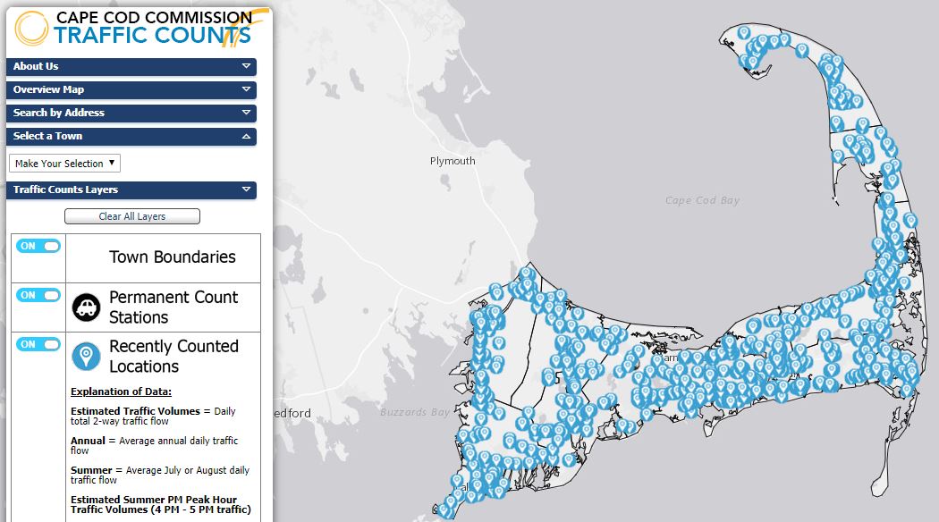 Traffic Counts Data Viewer Cape Cod Commission