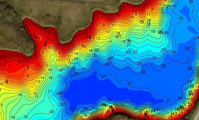 bathymetric mapping for ponds lakes lagoons