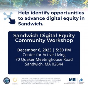 Sandwich Digital Equity Meeting, December 16, 5:30 p.m.