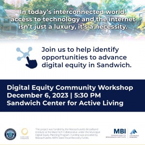 Sandwich Digital Equity Meeting, December 16, 5:30 p.m.